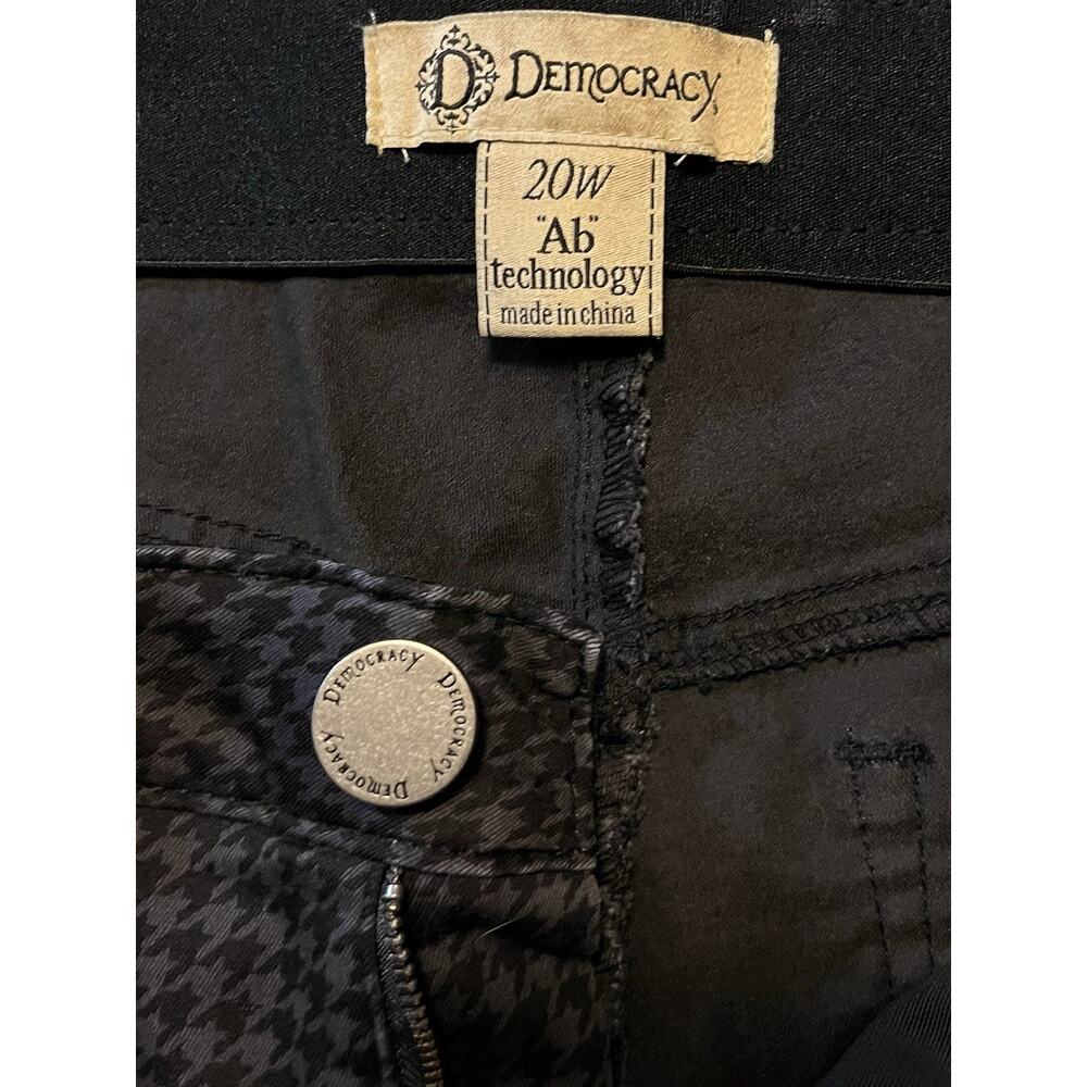 Democracy Ab Technology Houndstooth Pants Slim Fit Women’s Size 20 W Ankle Pant - Picture 6 of 10